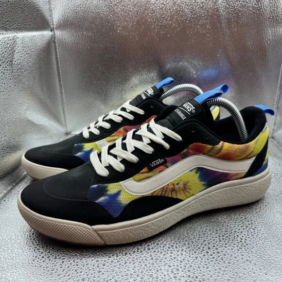 Size M9.5/W11 Vans UltraRange Exo Unisex Black Marshmallow Low Top Tie Dye Shoes main image 7
